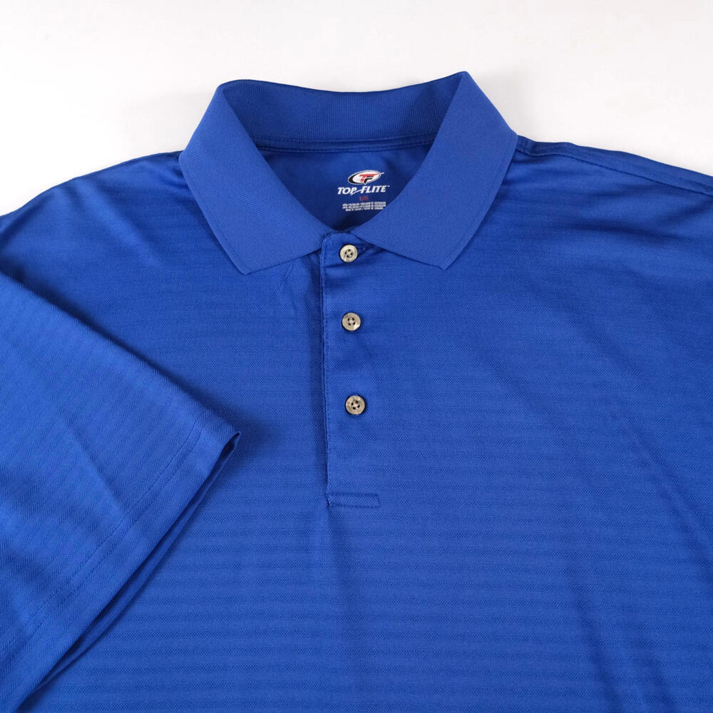 Top Flite Men's Golf Polo Shirt Size Large Blue